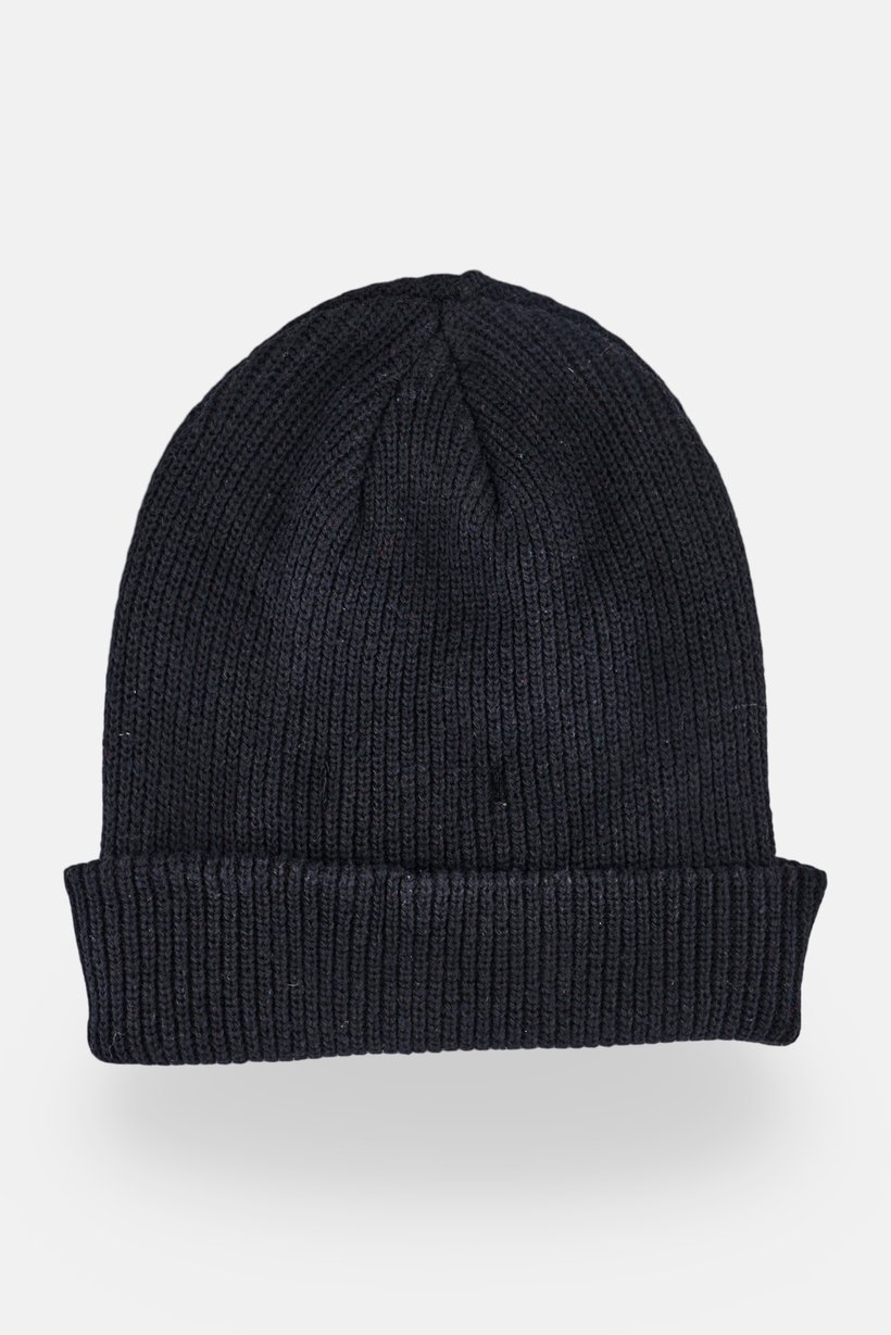 Women Knitted Beanie Hat, Black