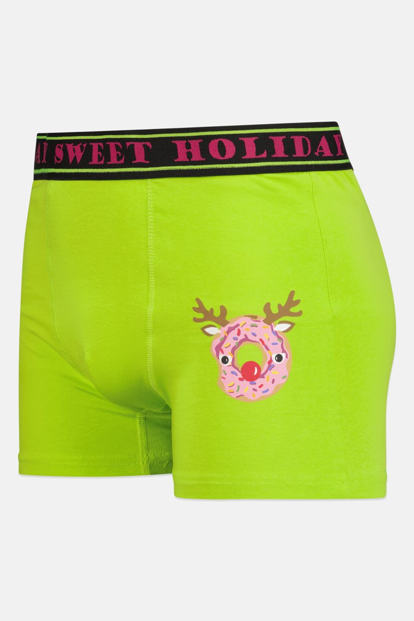 Men 3 Pieces Graphic Print Boxers, Multicolor