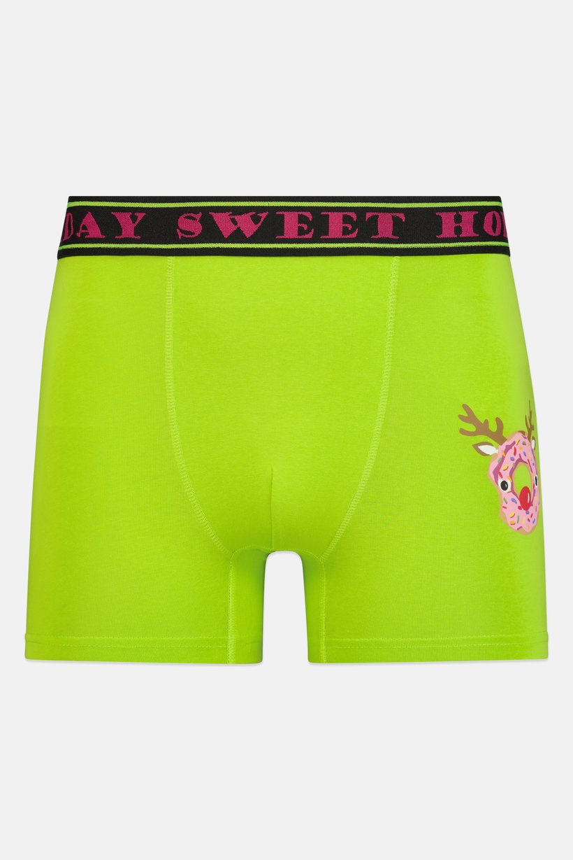 Men 3 Pieces Graphic Print Boxers, Multicolor
