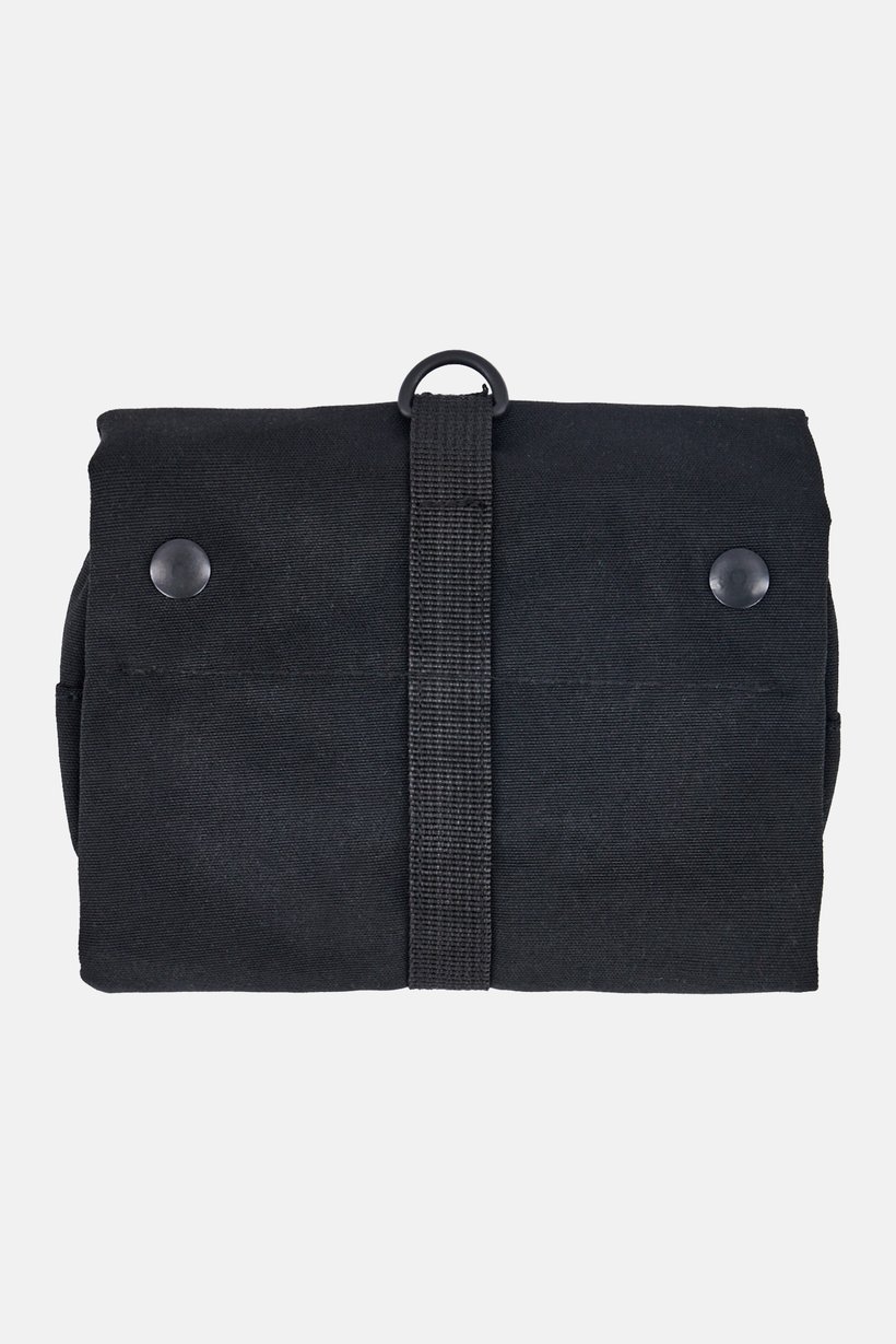 Men Brand Logo Wash Bag, Black
