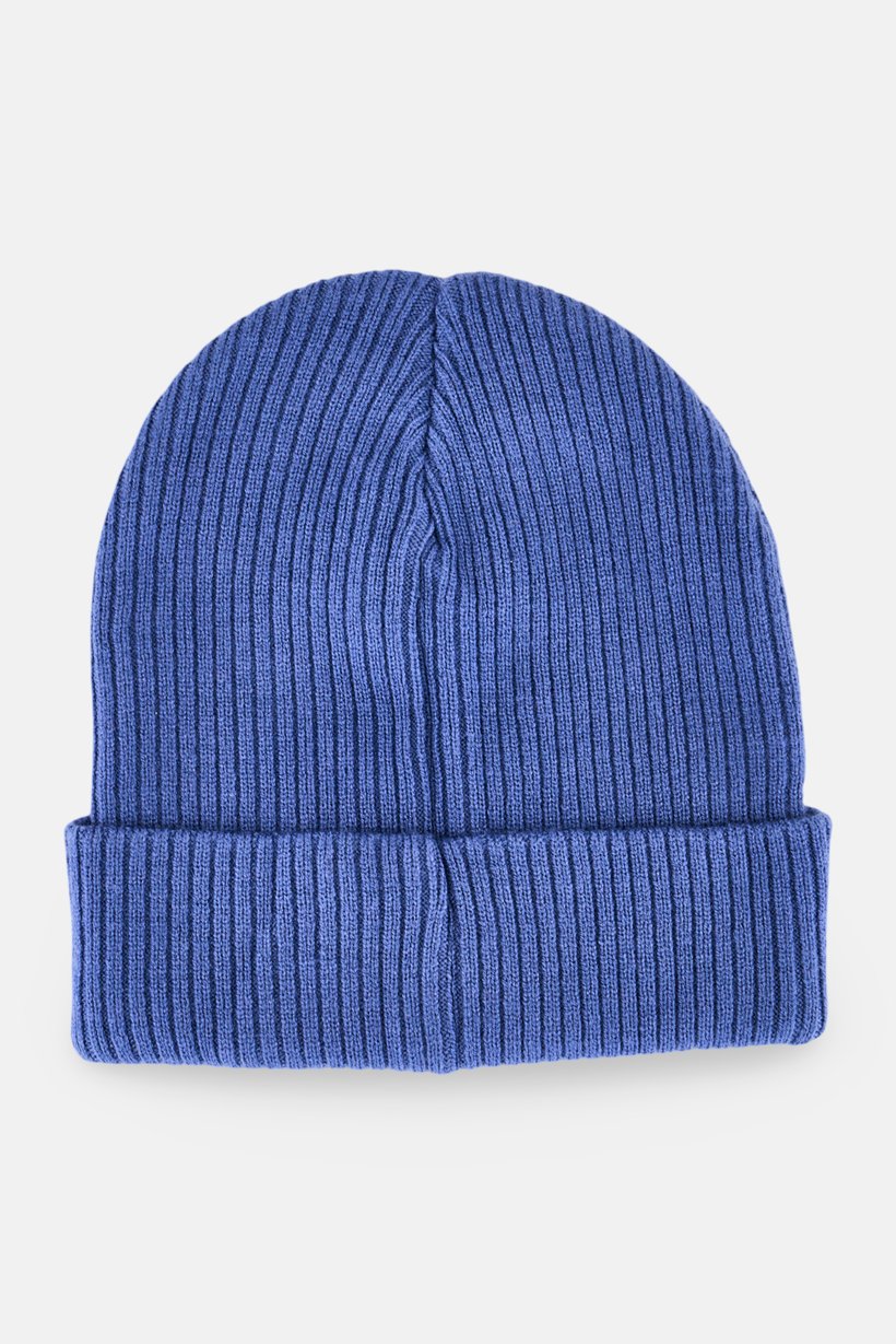 Kids Boy Graphic Print Beanie Hat, Slate Blue