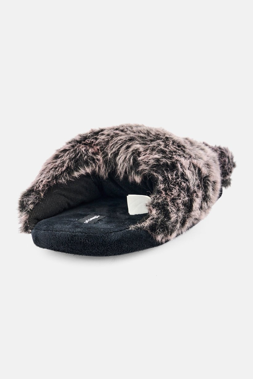 Men Slip On Faux Fur Homewear Slipper, Multicolor