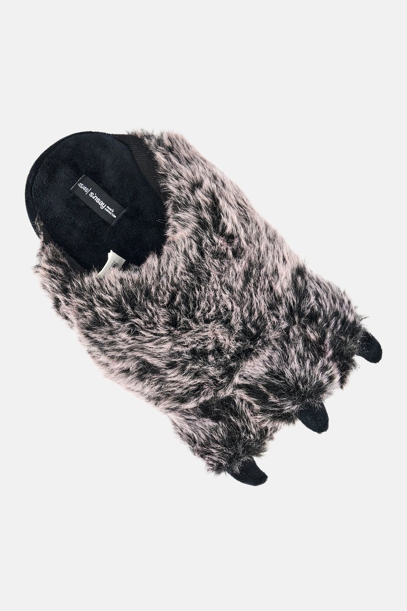 Men Slip On Faux Fur Homewear Slipper, Multicolor
