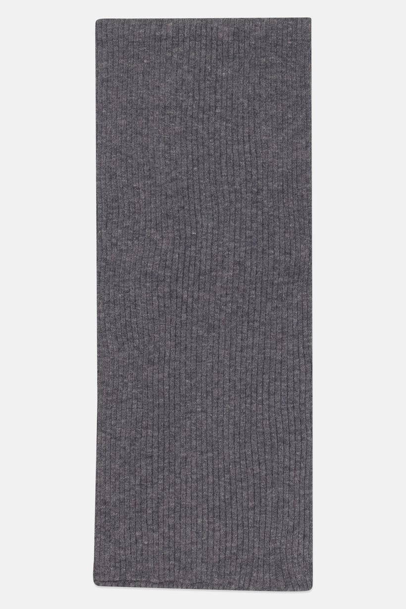 Men Knitted Scarf, Grey
