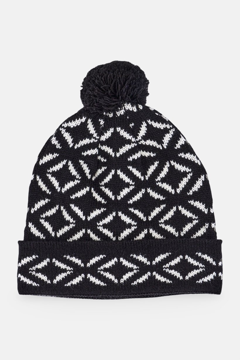 Men Allover Print Beanie Hat, Multicolor