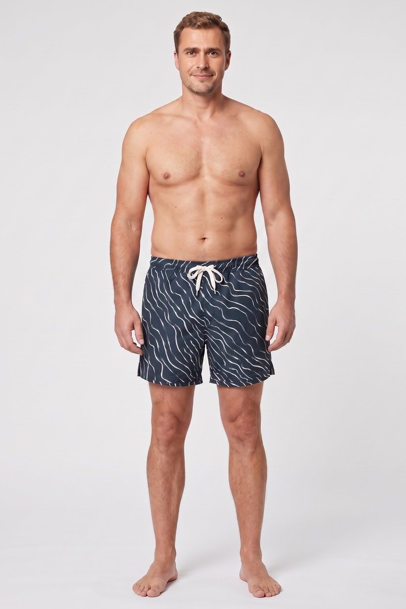 Men Allover Print Board Shorts, Multicolor