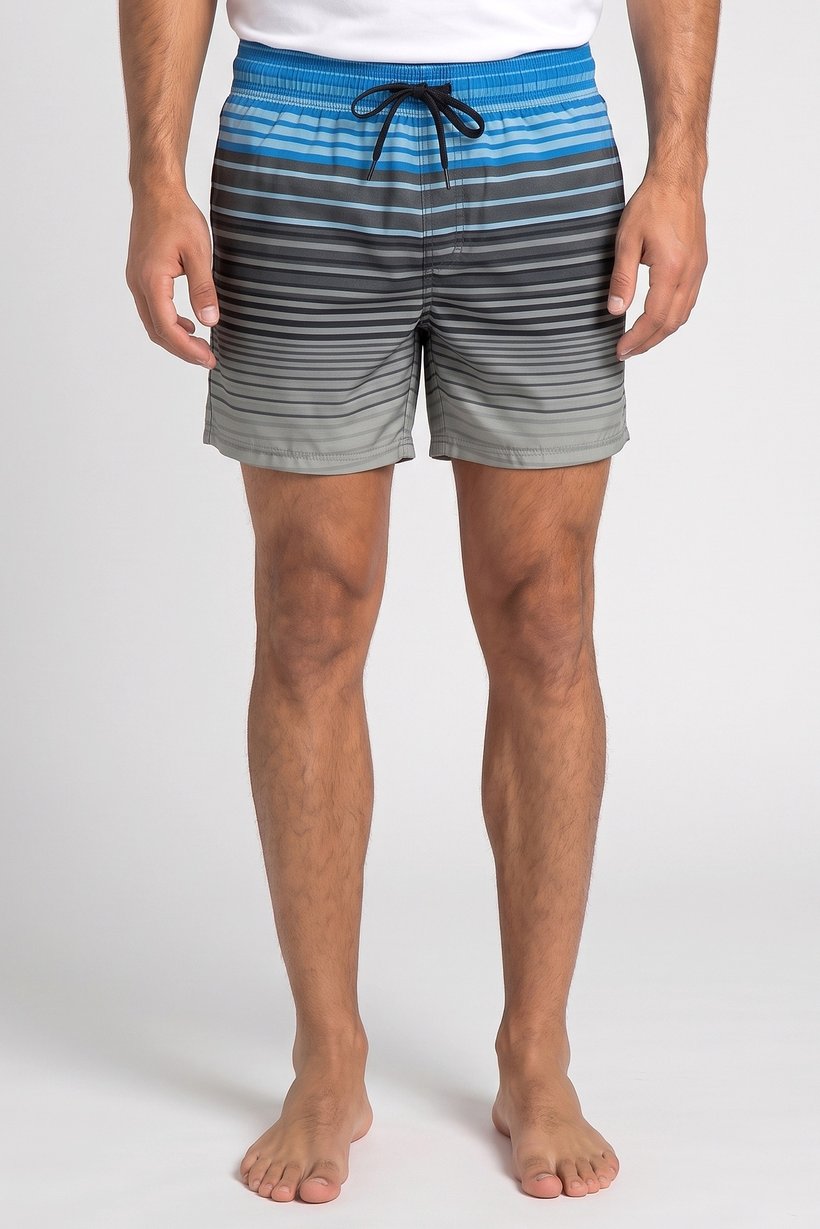 Men Stripe Board Shorts, Multicolor