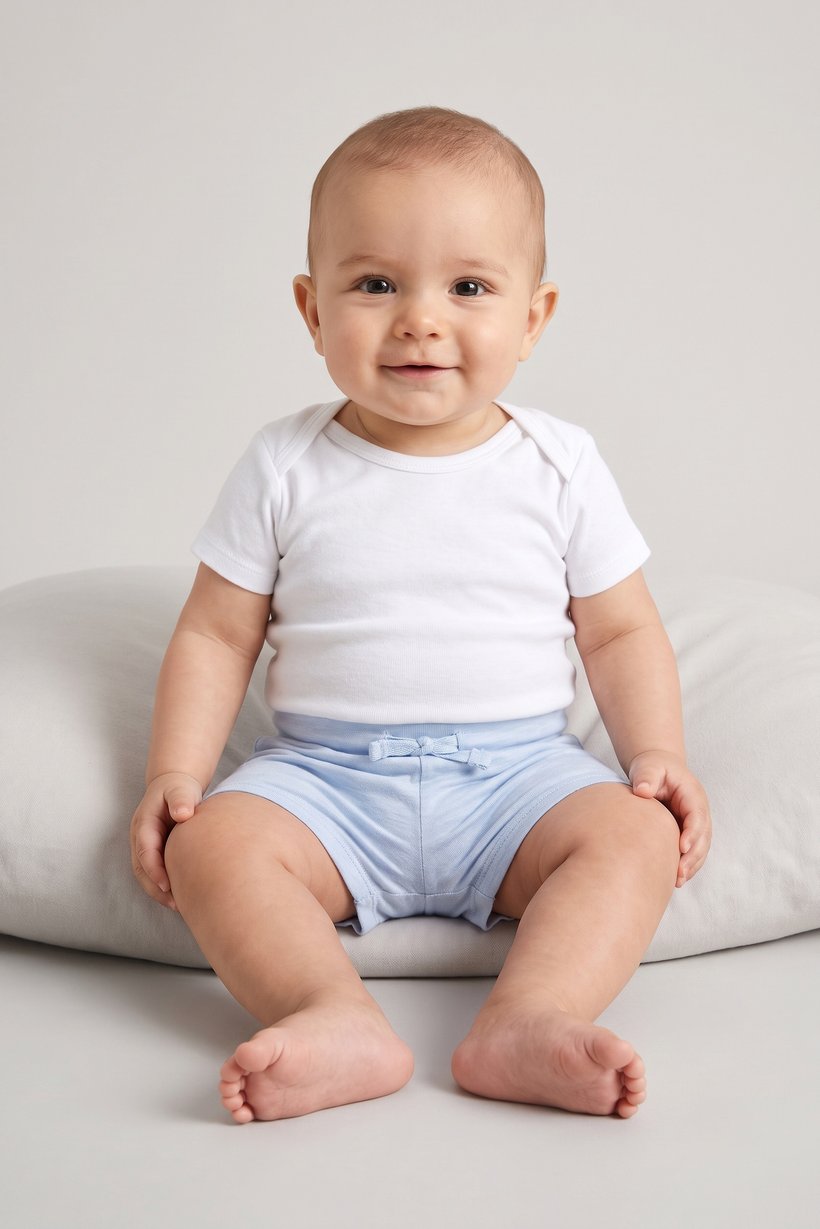 Toddlers Boy 2 Pieces Plain Shorts, Multicolor