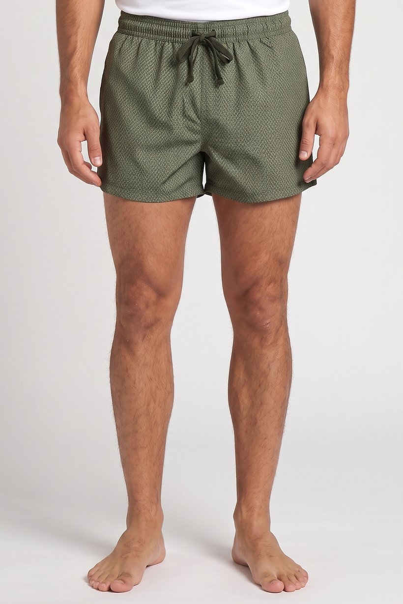 Men Allover Print Board Shorts, Multicolor