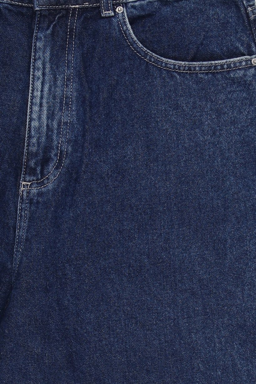 Women Washed Denim Shorts, Blue