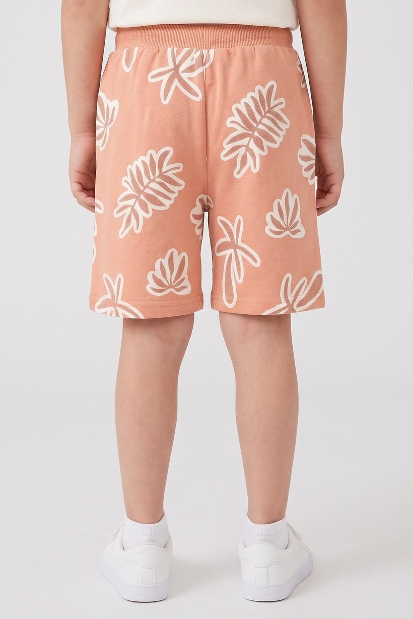 Kids Boy Allover Print Basic Shorts, Multicolor