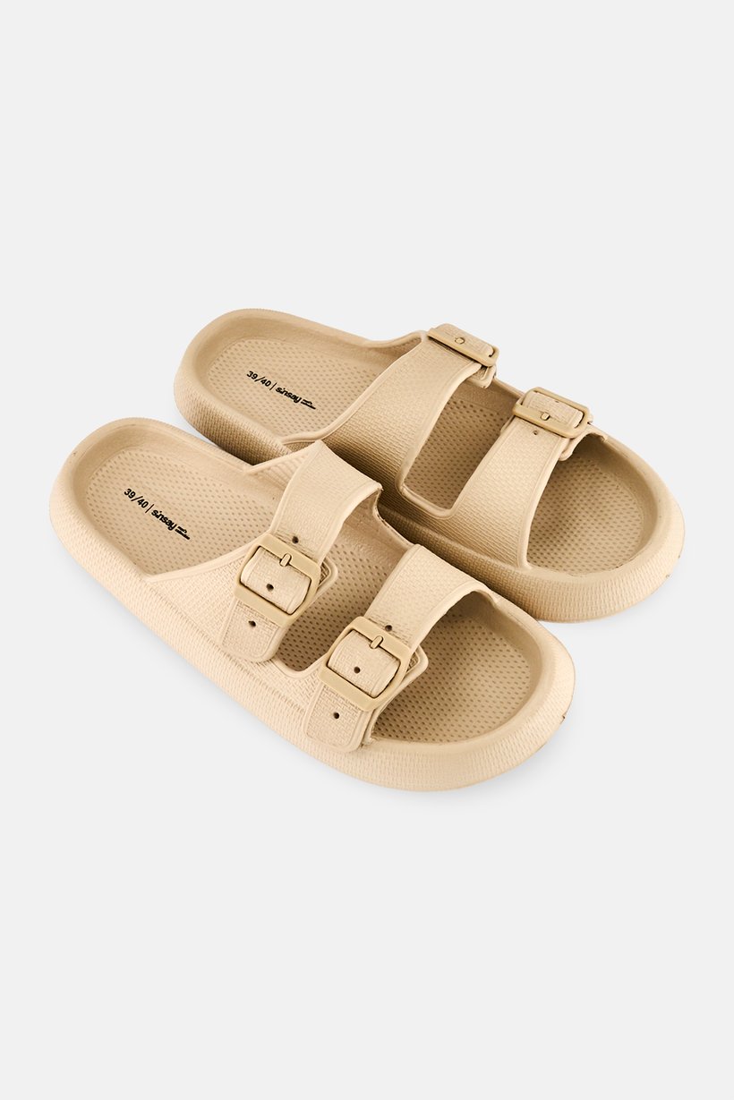 Men Slip On Slide, Beige