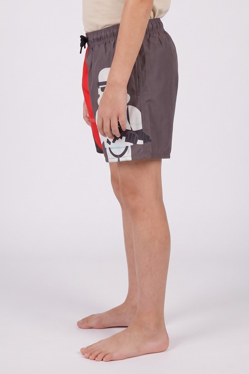 Kids Boy Graphic Print Board Shorts, Multicolor