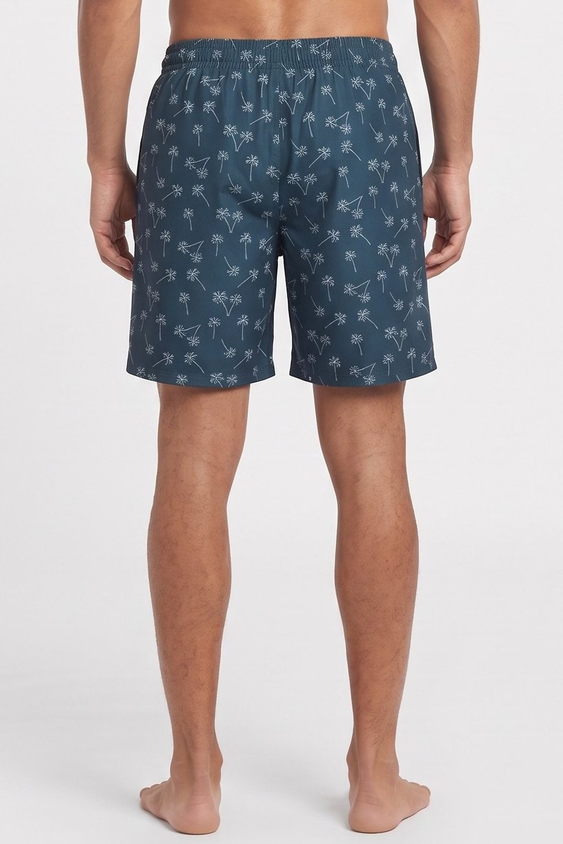 Men Allover Print Board Shorts, Multicolor