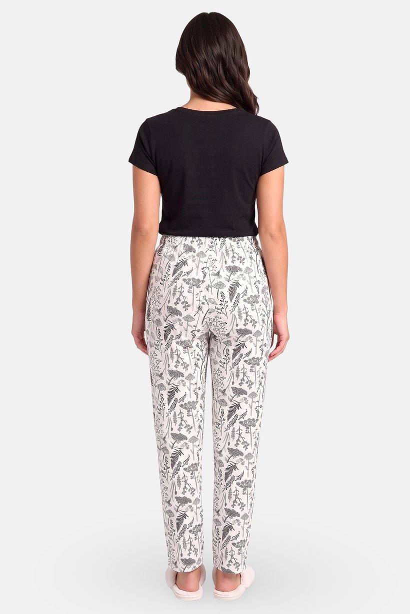 Women 2 Pieces Floral Print Top And Bottom Pajama Set, Multicolor