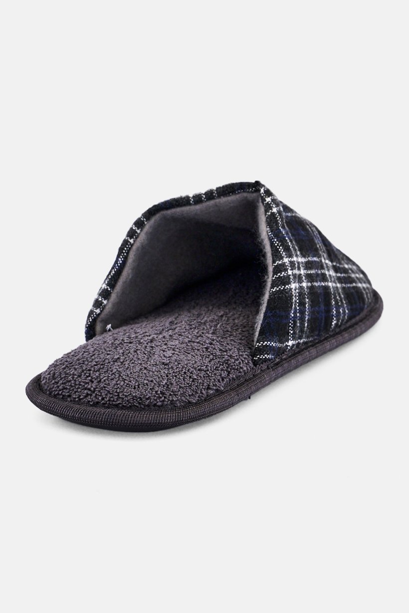 Men Plaid Slip On Home Slippers, Multicolor