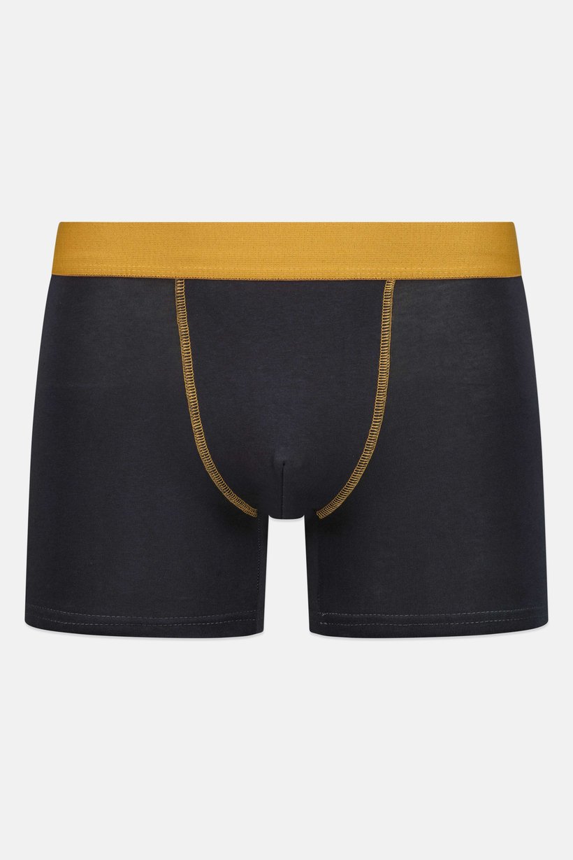Men 3 Pieces Solid Boxers Brief, Multicolor