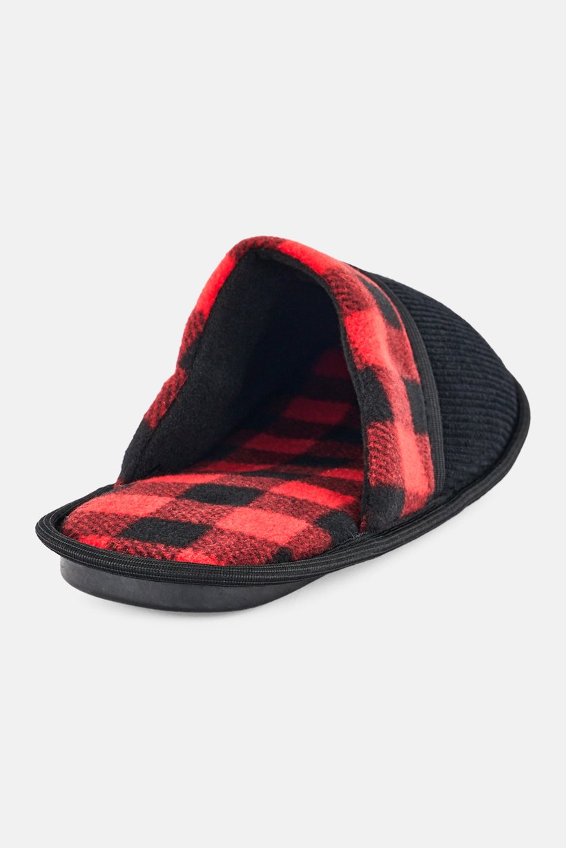 Men Slip On Textured Homewear Slipper, Multicolor