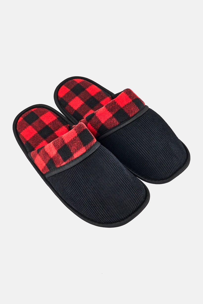 Men Slip On Textured Homewear Slipper, Multicolor