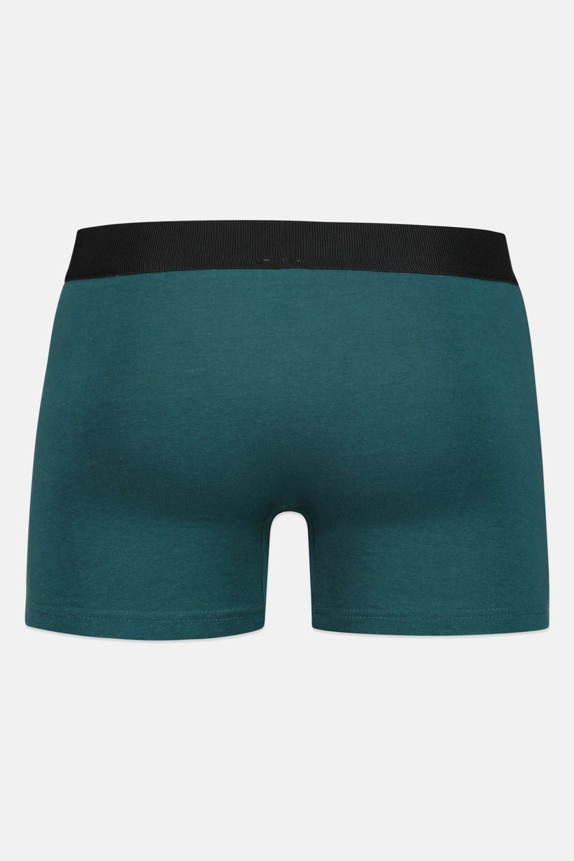 Men 3 Pieces Solid Long Trunks, Multicolor