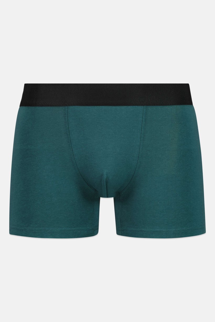 Men 3 Pieces Solid Long Trunks, Multicolor