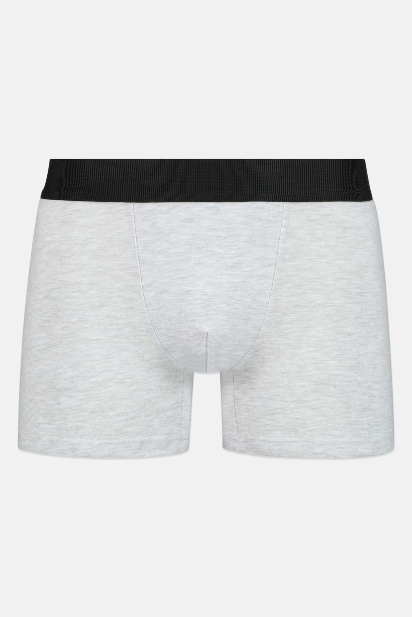 Men 3 Pieces Solid Long Trunks, Multicolor