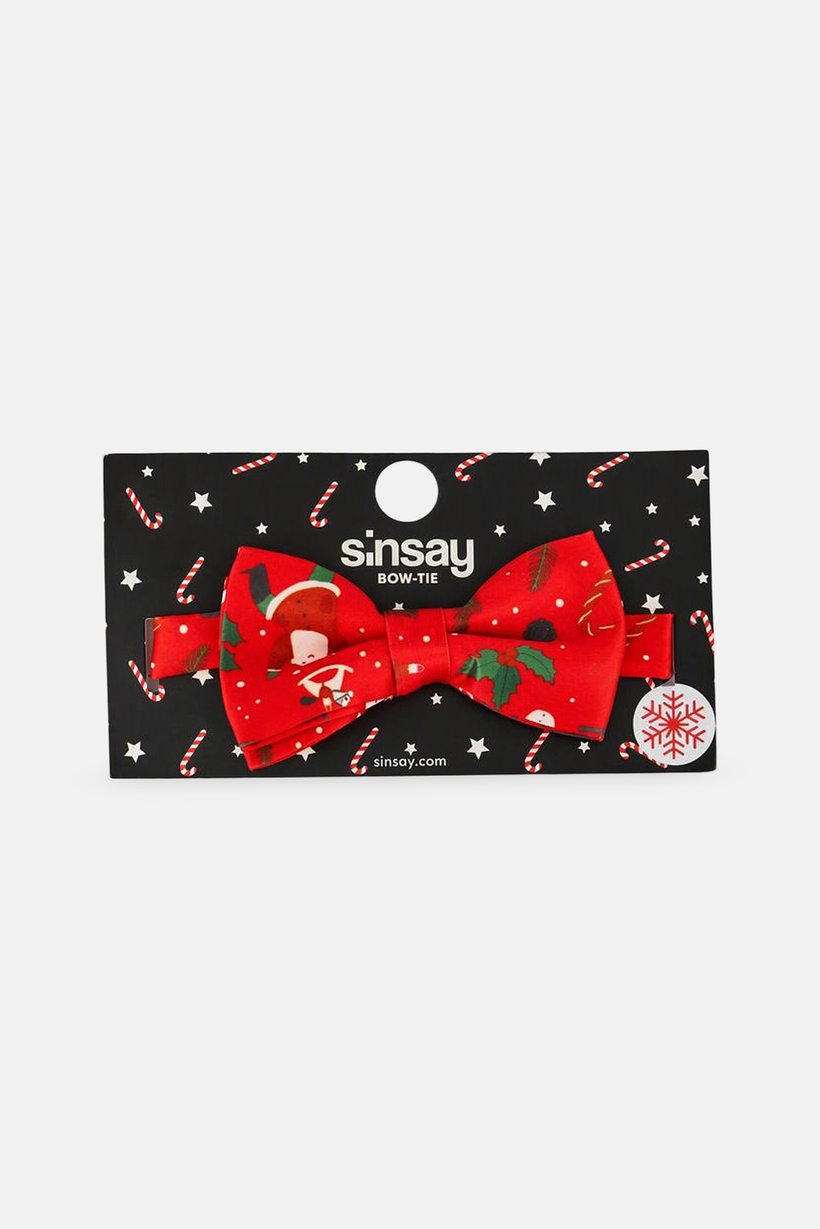 Kids Girl 1 Pc Graphic Print Bow Tie, Red
