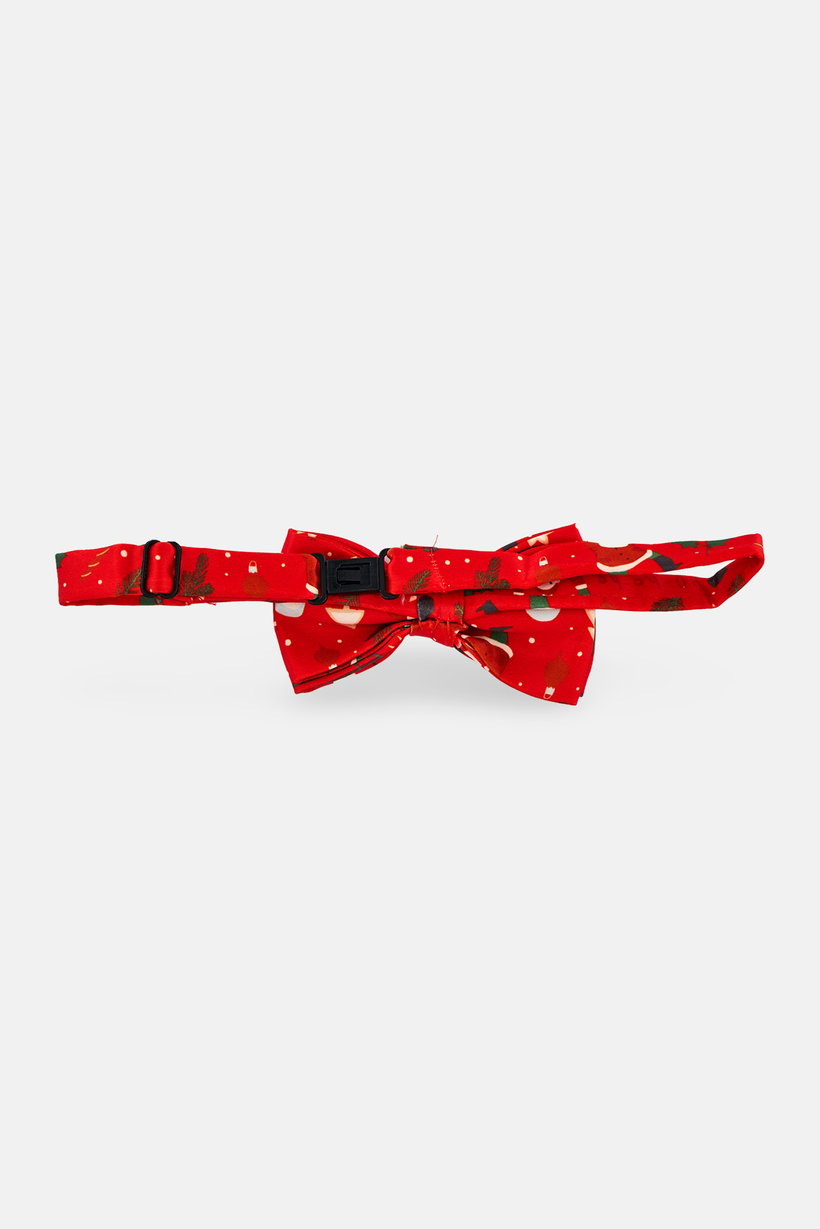 Kids Girl 1 Pc Graphic Print Bow Tie, Red