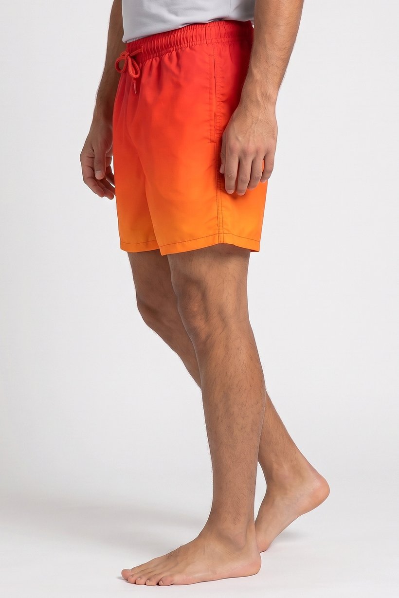 Men Ombre Print Board Shorts, Multicolor