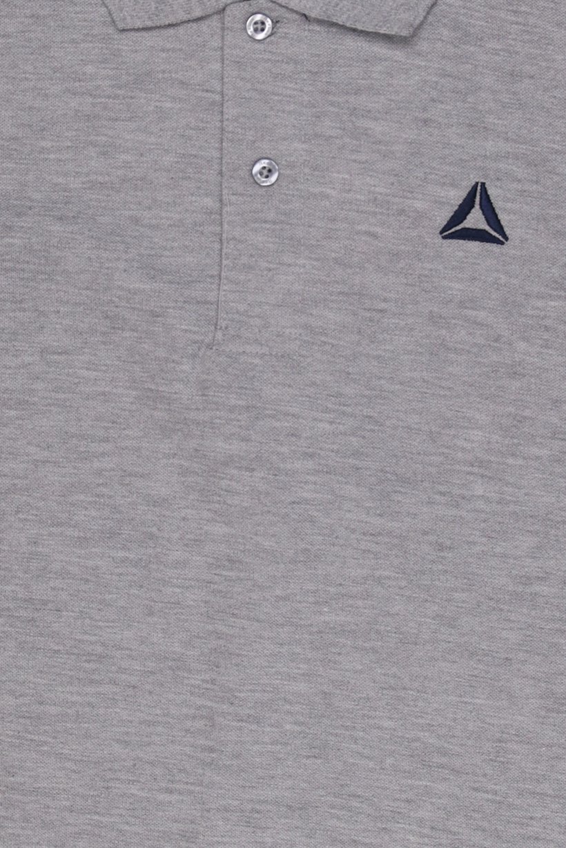 Men Sportswear Fit Short Sleeve Outdoor Polo Shirt, Grey
