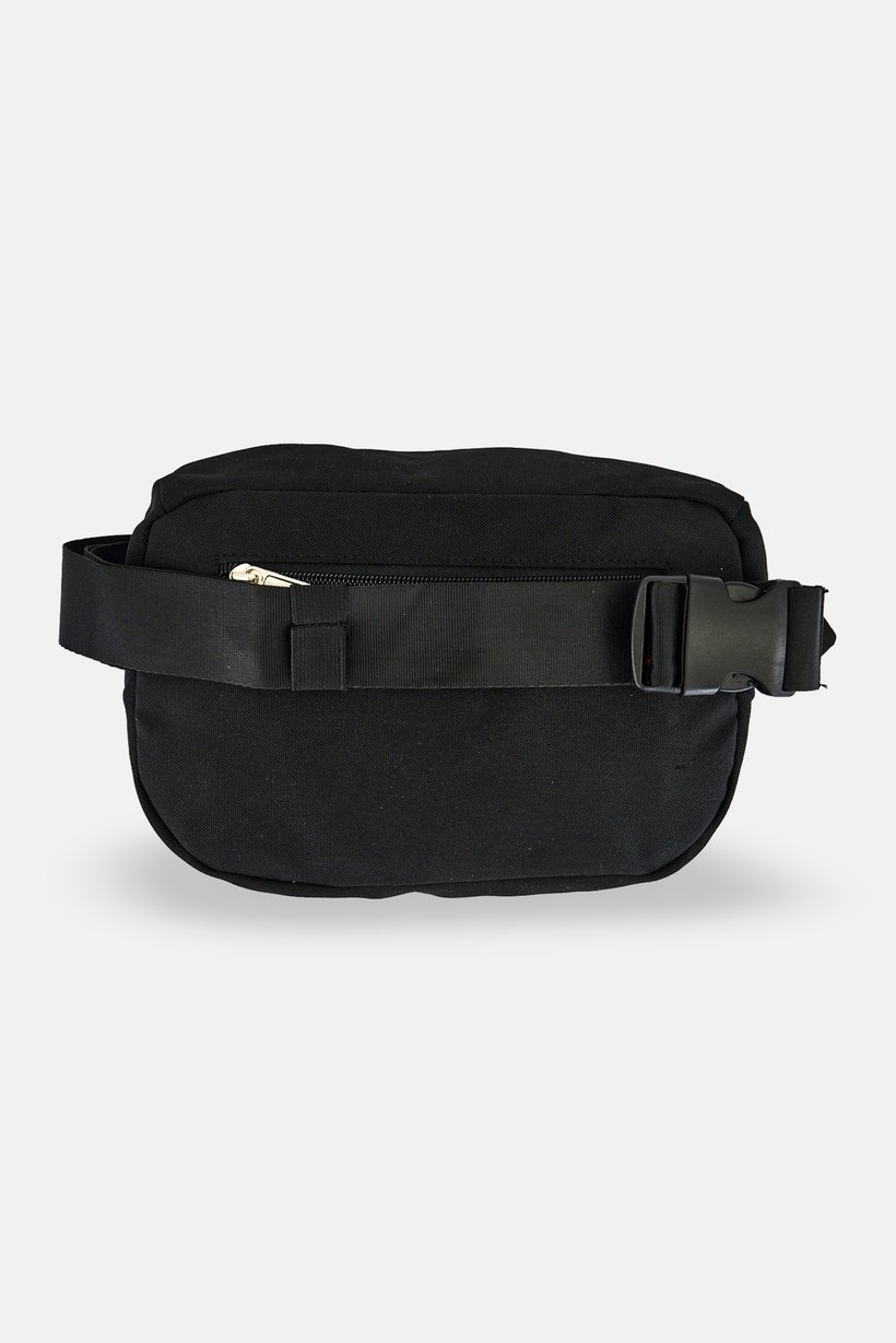 Men Brand Logo Fanny Bag, Black