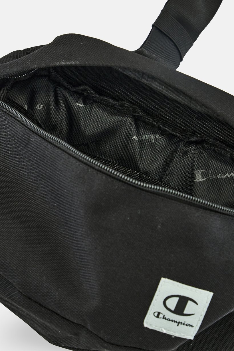 Men Brand Logo Fanny Bag, Black