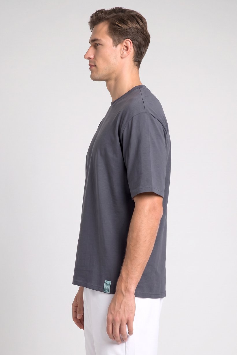Men Sportswear Fit Short Sleeve Outdoor T-Shirt, Dusty Navy