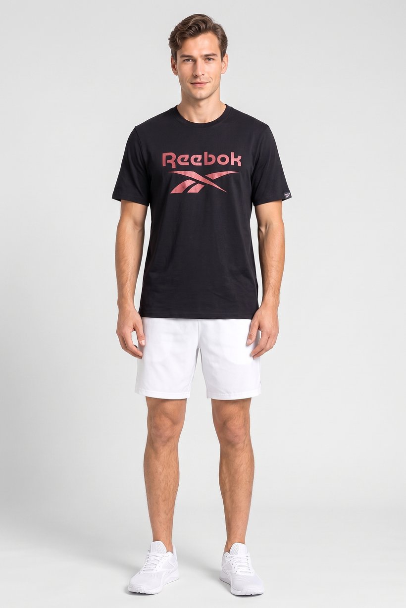 Men Sportswear Fit Short Sleeve Outdoor T-Shirt, Black