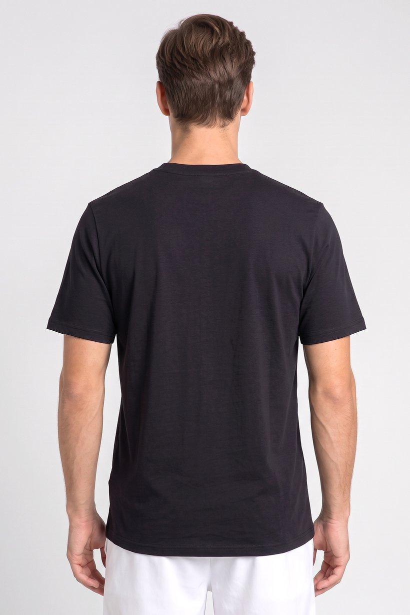 Men Sportswear Fit Short Sleeve Outdoor T-Shirt, Black