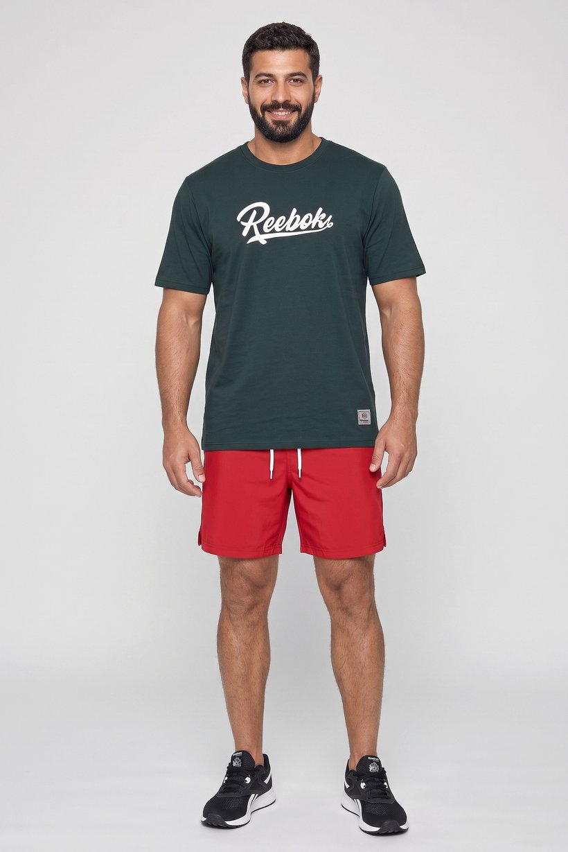 Men Sportswear Fit Short Sleeve Outdoor T-Shirt, Dark Green