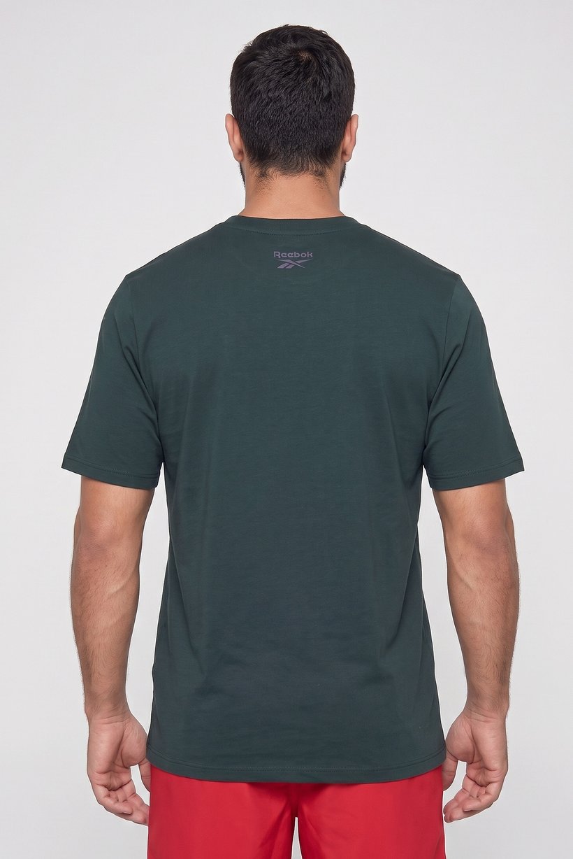 Men Sportswear Fit Short Sleeve Outdoor T-Shirt, Dark Green