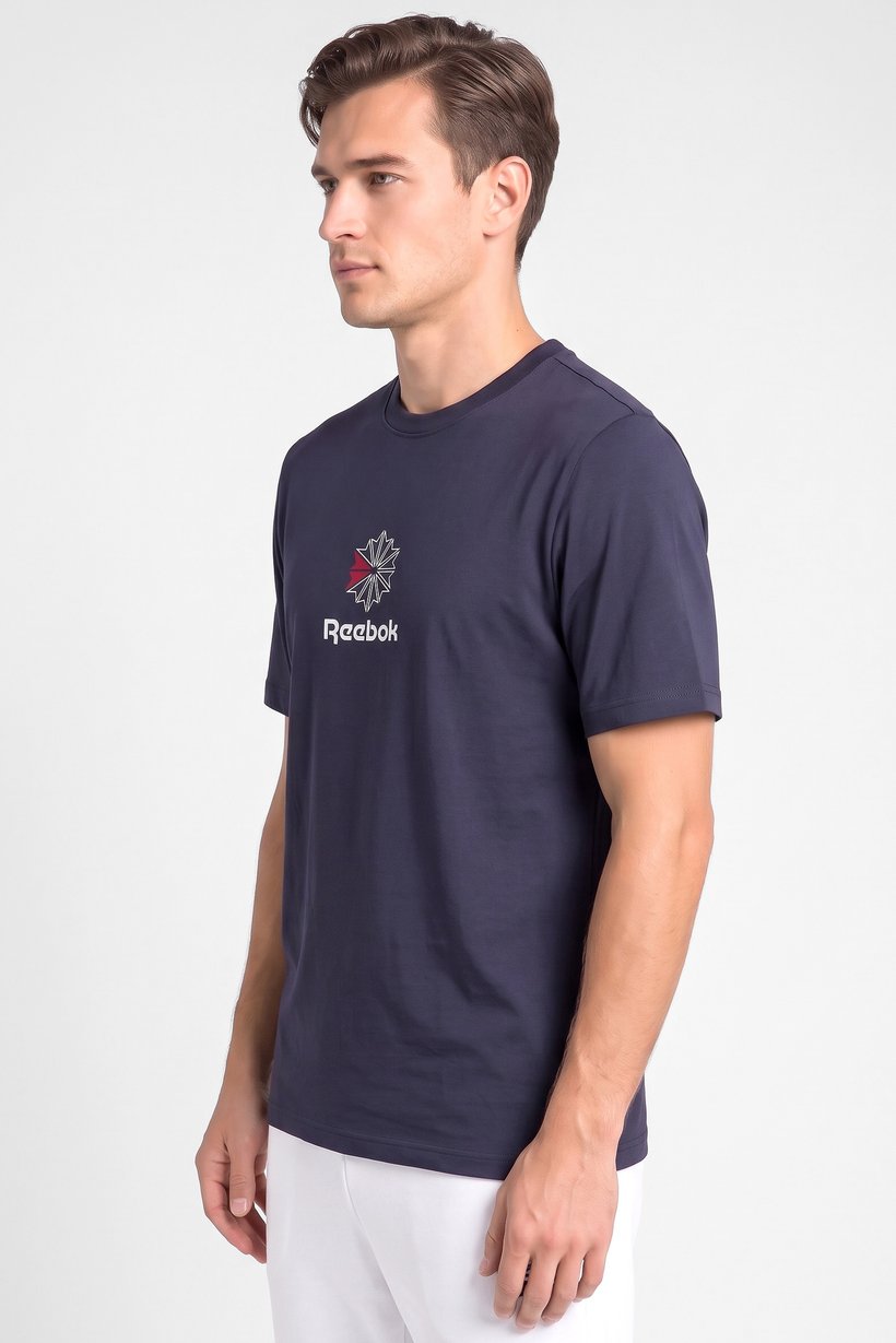 Men Sportswear Fit Short Sleeve Outdoor T-Shirt, Dark Navy