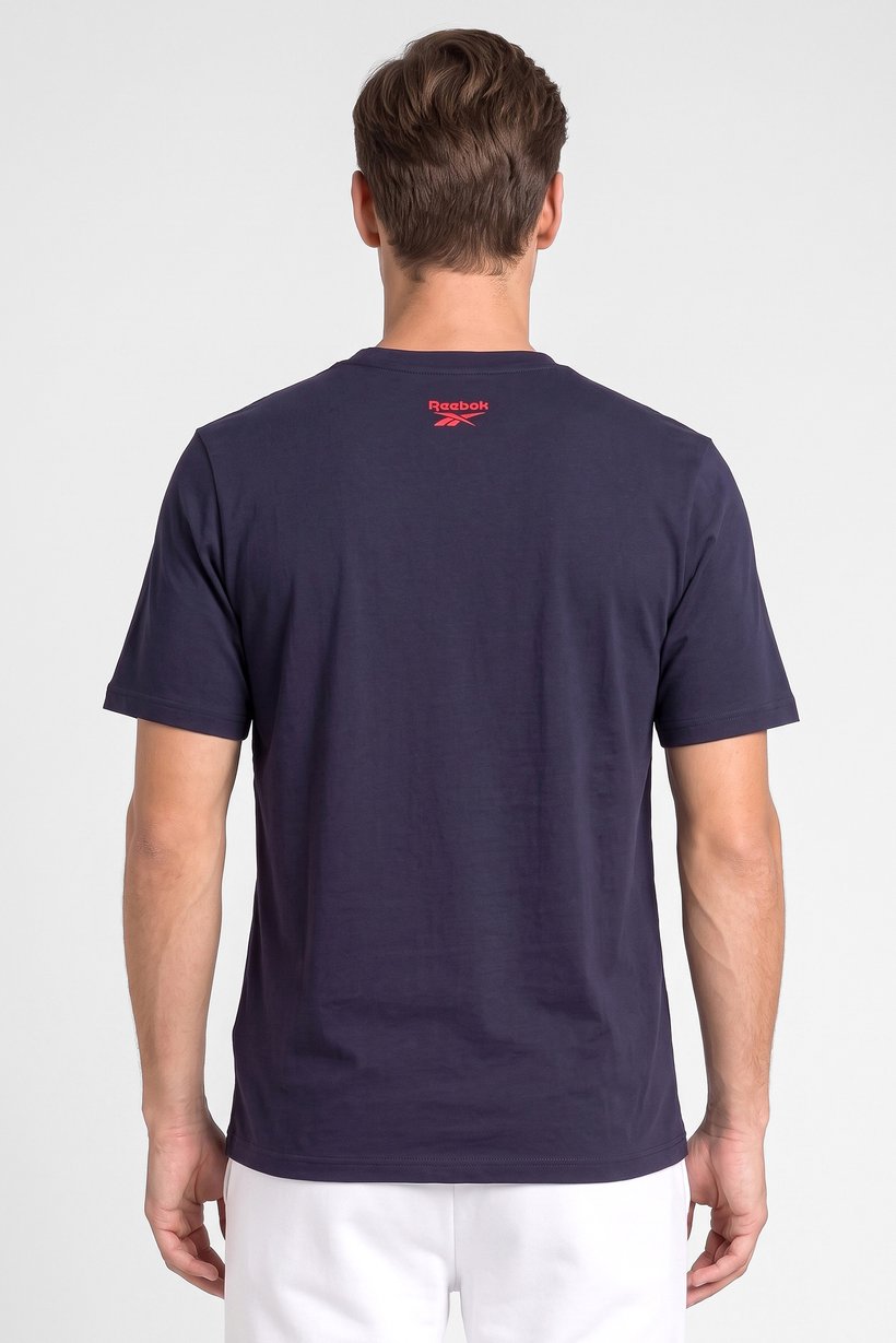 Men Sportswear Fit Short Sleeve Outdoor T-Shirt, Dark Navy