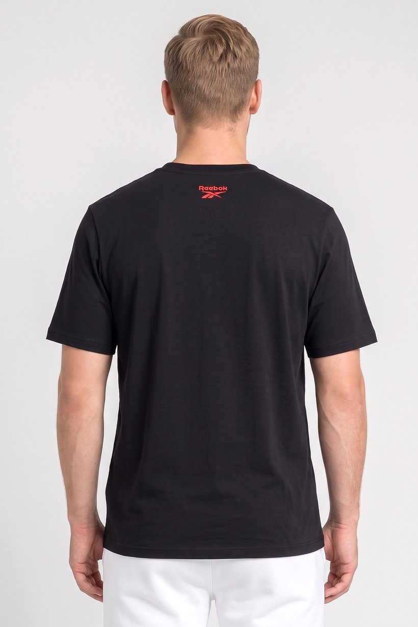 Men Sportswear Fit Short Sleeve Outdoor T-Shirt, Black