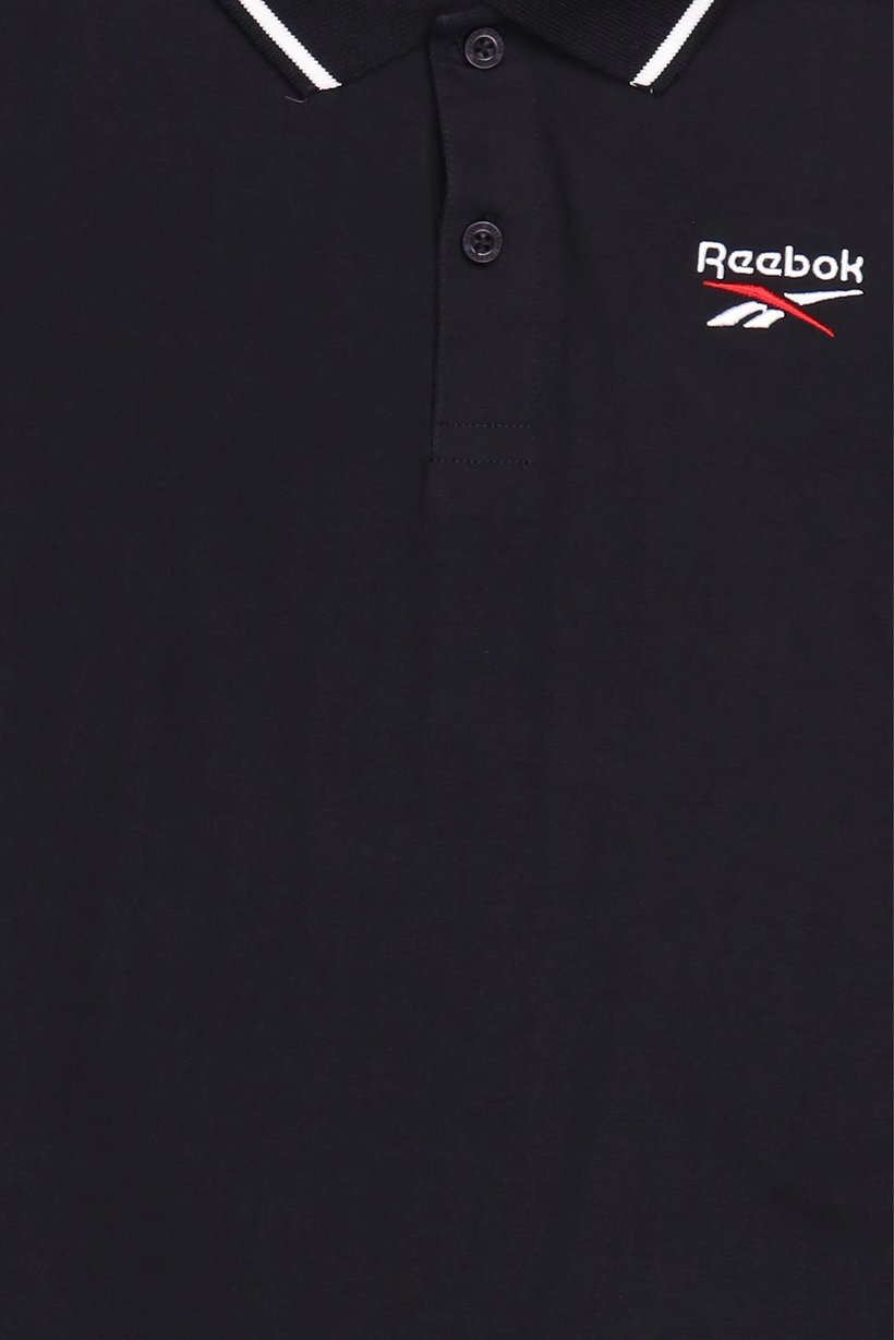 Men Sportswear Fit Short Sleeve Outdoor Polo Shirt, Black