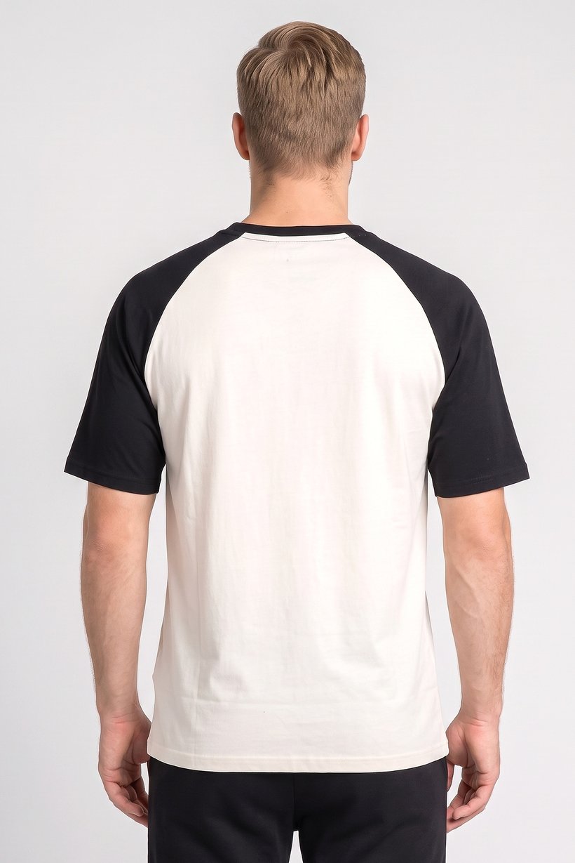 Men Sportswear Fit Short Sleeve Outdoor T-Shirt, Cream