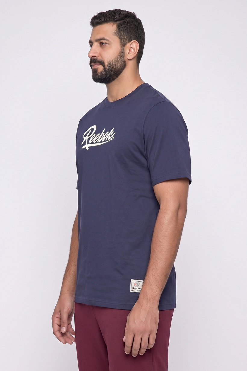 Men Sportswear Fit Short Sleeve Outdoor T-Shirt, Navy