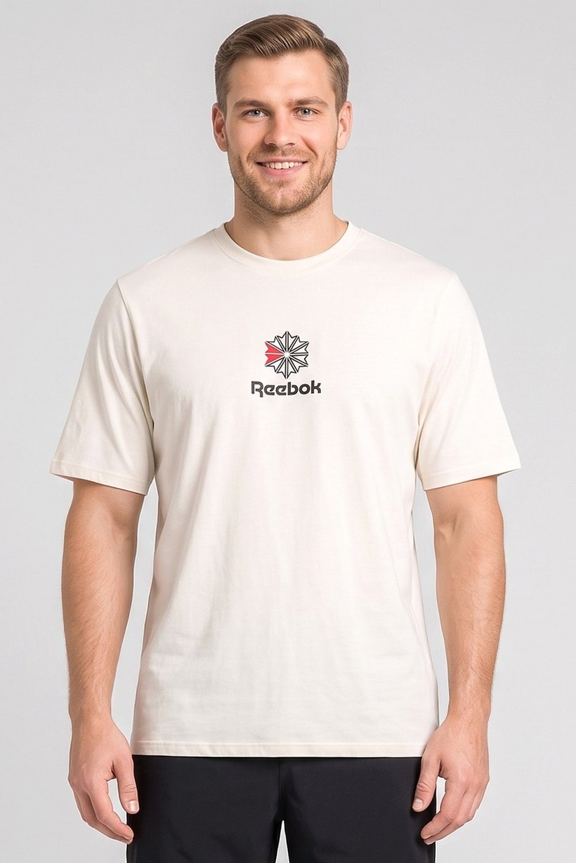 Men Sportswear Fit Short Sleeve Outdoor T-Shirt, Beige