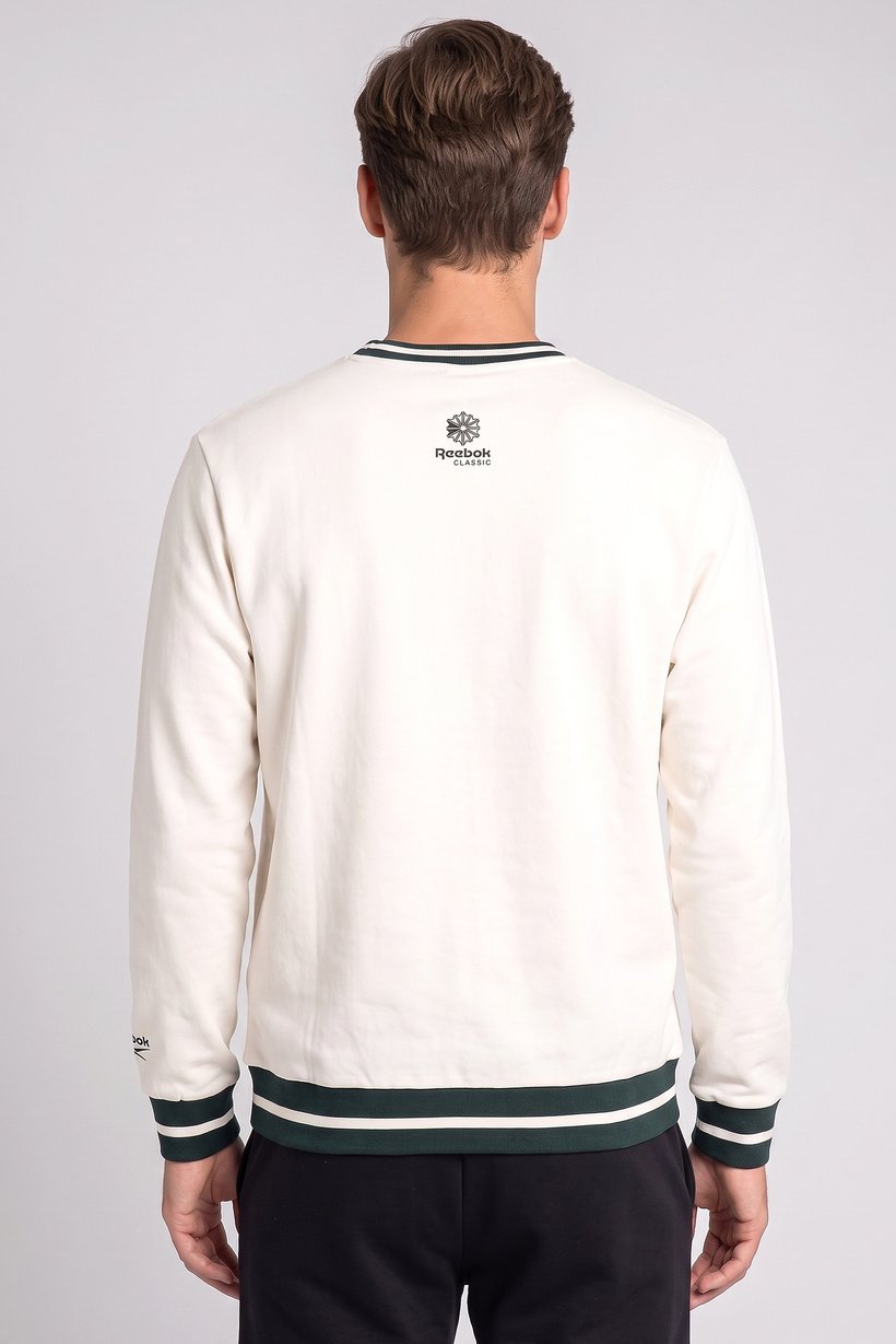 Men Sportswear Fit Long Sleeve Outdoor Sweatshirt, Beige