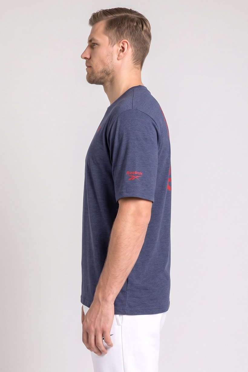 Men Sportswear Fit Short Sleeve Outdoor T-Shirt, Navy