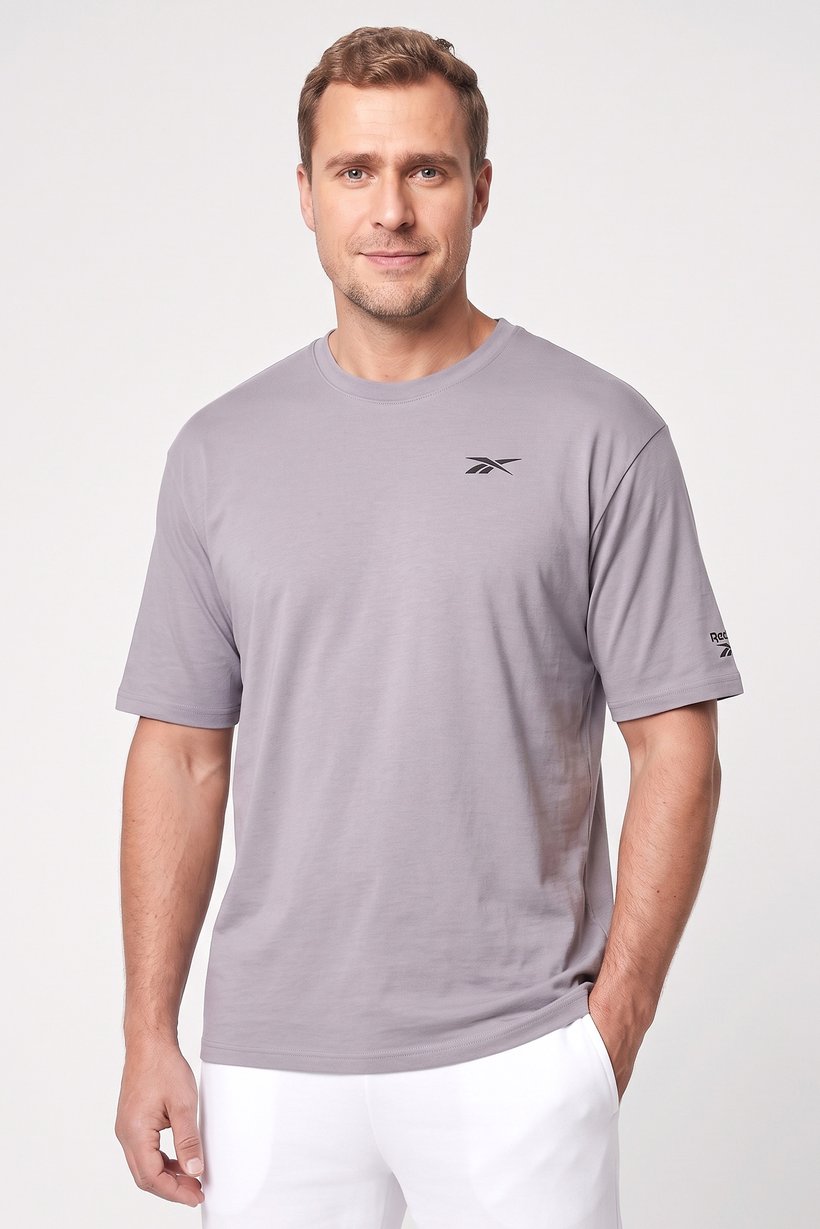 Men Sportswear Fit Short Sleeve Outdoor T-Shirt, Grey