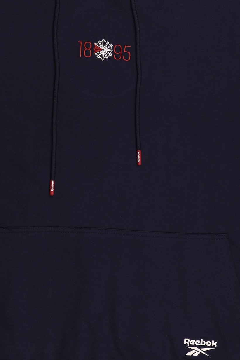 Men Sportswear Fit Long Sleeve Outdoor Hoodie, Navy