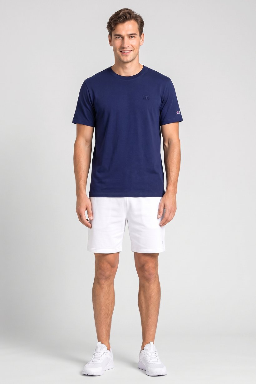 Men Sportswear Fit Short Sleeve Outdoor T-Shirt, Navy