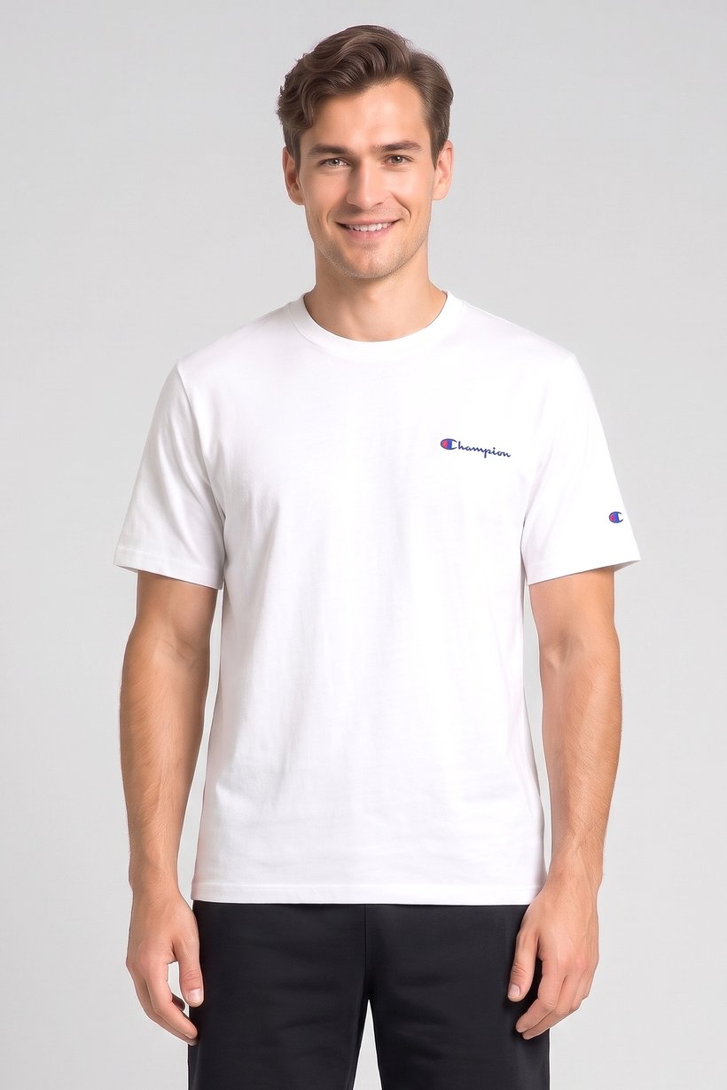 Men Sportswear Fit Short Sleeve Outdoor T-Shirt, White